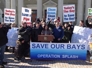 Bay Park Sewage Treatment Plant Rally Bay Park Sewage Treatment Plant  Clean Water Rally